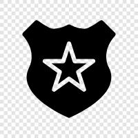 Sheriff s Abteilung, Sheriff s Büro, Strafverfolgungsbehörden, Polizei symbol