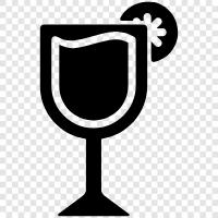 Sherry wine glass, Sherry wine bottle, Sherry wine, Sherry glass Значок svg