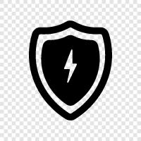 shield, power, recharge, energy icon svg