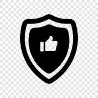 shield, thumbs up, thumbs up shield, thumbs up symbol icon svg