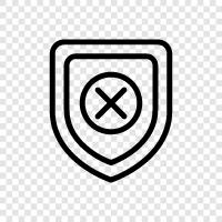 shield removal, shield stopping, shield blocking, shield breaking icon svg