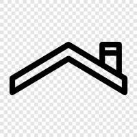 shingle, tiles, flashing, gutter icon svg