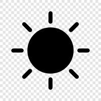 shining, radiating, heat, light icon svg