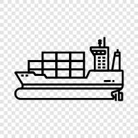 Ship Cargo, Maritime Cargo, Cargo Ship Transport, Maritime Shipping icon svg