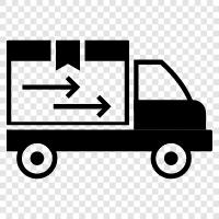 shipping, truck, transport, cargo icon svg