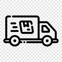 shipping, freight, truck, cargo icon svg