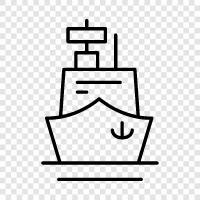 shipping, maritime, cargo, cargo ship icon svg