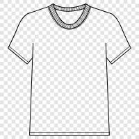 shirt, clothing, printed, cotton icon svg