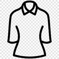 shirt, dress, feminine, pretty icon svg