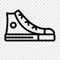 shoes, boots, work boots, gumshoes icon svg