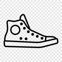 shoes, athletic, running, basketball icon svg