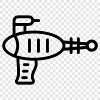 shooting, toy, science fiction, toy gun icon svg