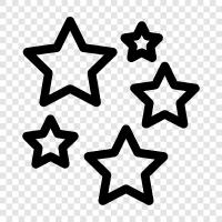 shooting stars, meteor shower, astronomy, space icon svg