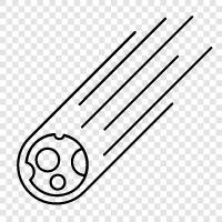 Sternschnuppen, Himmels, Astronomie, Meteorologie symbol