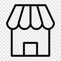 Shop, Store near me, Shopping, Discounts icon svg