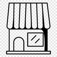 shop, retailer, store, store location icon svg