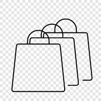 Shopping Bags, Shopping Tote, Shopping Bags For Women, Shopping icon svg
