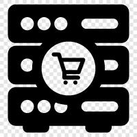 Einkaufswagen, OnlineShopping, ECommerce, OnlineShoppingSoftware symbol