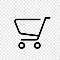 Einkaufswagen Software, Einkaufswagen, OnlineShopping, ECommerce symbol