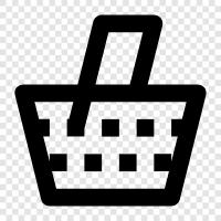 Einkaufskorb, Einkaufswagen, OnlineShopping symbol