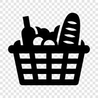 shopping list, grocery list, produce, meat icon svg