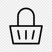 Einkaufsliste, Lebensmittelgeschäft, Warenkorb symbol