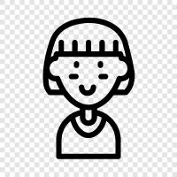 short hair girls, short hair women, short hair girls 2014, short hair icon svg