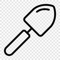 shoveling, snow shovel, lawn shovel, garden shovel icon svg