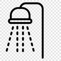 showering, bathing, showers, baths icon svg