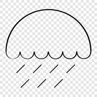 showers, thunderstorms, heavy, summer icon svg