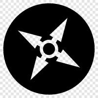 shuriken, werfen Sterne, werfen Messer, Sterne werfen symbol