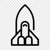 shuttle, space shuttle, spacecraft, orbit icon svg