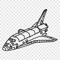 shuttle, spaceship, space, the final frontier icon svg