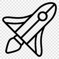 shuttle, space, spacecraft, orbit icon svg