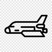 shuttle, space, spacecraft, orbit icon svg