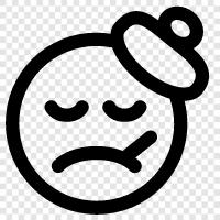 Sick Emoji, Sad Emoji, Sad Emoticon, Cute icon svg