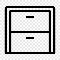 side, cabinet, sliding, drawer slides icon svg