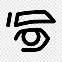 Sehvermögen, Vision, Brille, Kleber symbol