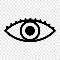 Sight, Vision, Eye disorders, Eye surgery icon svg