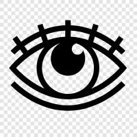 Взгляд, глазной врач, проверка глаз, уход за глазом Значок svg
