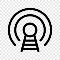 signal processing, signal analysis, communication, transmission icon svg