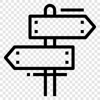 signs, road, guide, landmark icon svg