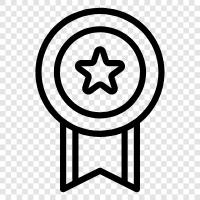 silver, gold, commemorative, award icon svg