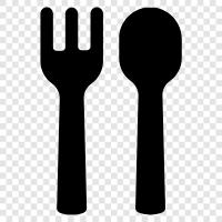 silver flatware, china flatware, cutlery, silverware icon svg