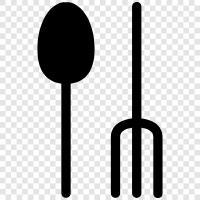 silverware, utensils, silver, tableware icon svg