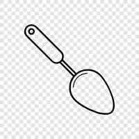 silverware, dessert, dessert spoon, dessert fork icon svg