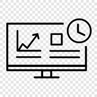 simulation, modelling, forecasting, decision modelling icon svg