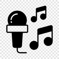 sing, singing, music, microphone icon svg