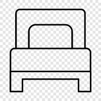 single bed size, single bed frame, single bed mattress, single bed sheets icon svg