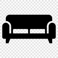 single sofa, sofa bed, sleeper sofa, 2 seater sofa icon svg